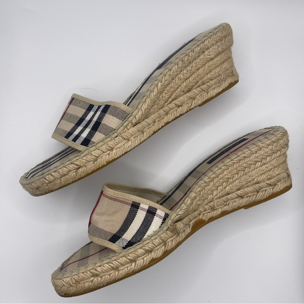 Burberry | Espadrille Slip on Wedge Sandal | EU40 - Picture 6 of 16